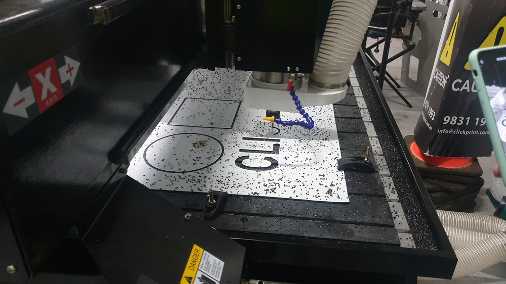 CNC router installation